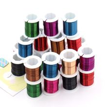 纯铜丝漆包彩色细铜线diy手工唢呐芦苇哨嘴缠绕簪花串珠马达线圈