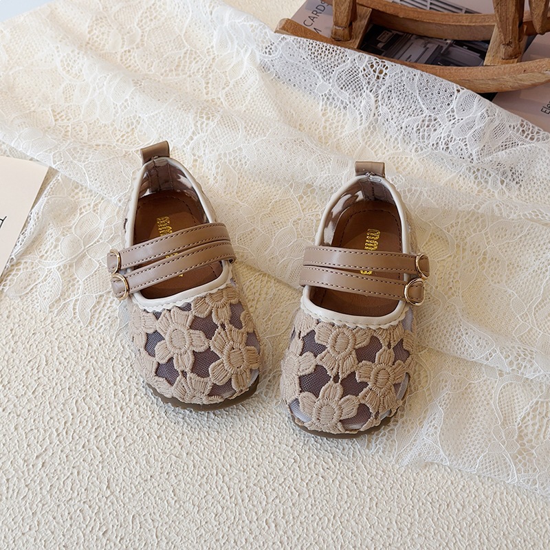 Sapatilhas de Ballet Infantis em Malha, Respiráveis, para Primeiros Passos, com Sola Macia, Ideais para Crianças em Idade Pré-Escolar._voghion.com