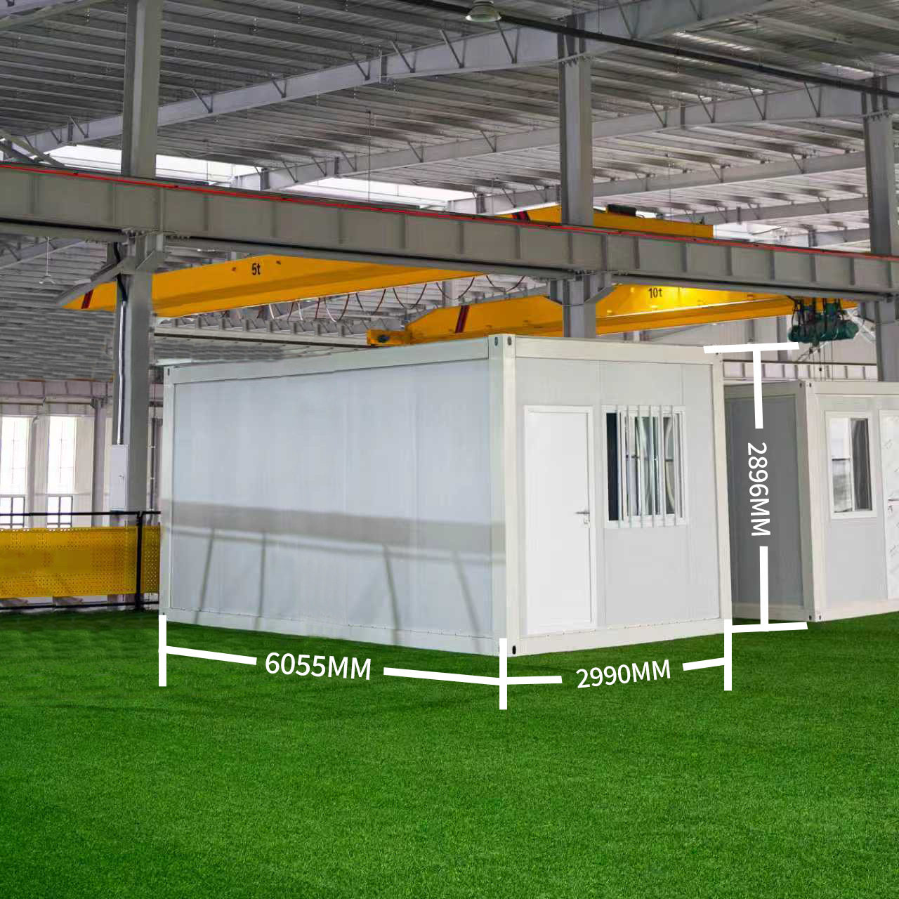 Casa de contenedores de embalaje para habitaciones de oficinas, mercado nocturno al aire libre, cabina de tablero móvil