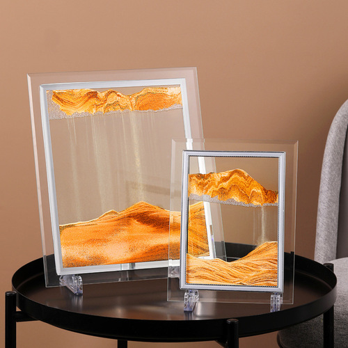 Creative Quicksand Painting Liquid Decompression Hourglass Office Decoration Living Room Desktop Decoration Art Male Birthday Gift