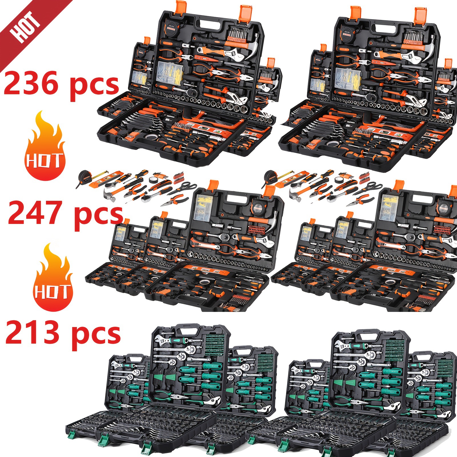 213pcs Socket Wrench Tool Set 213pcs Tool Set Socket Wrench|ms