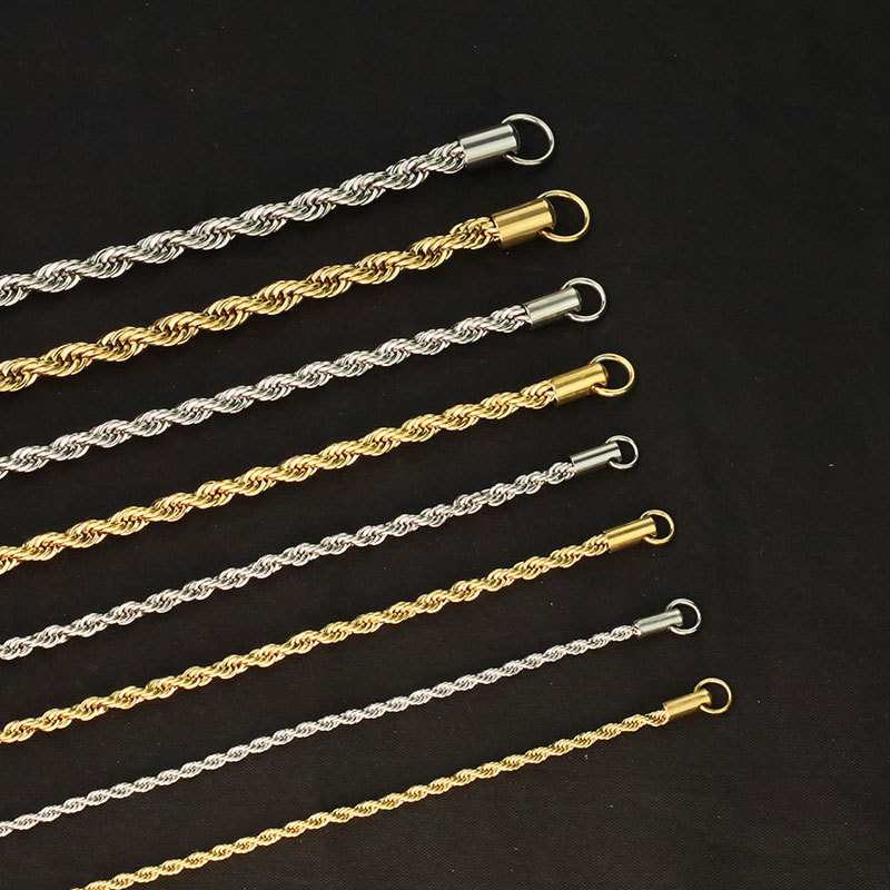 Solid Color Pattern Unisex Gender Fashion Solid Color Stainless Steel Plating Necklace 1 Piece