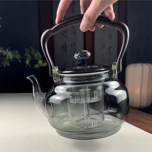 High temperature resistant glass teapot open flame heating electric ceramic stove kettle heat resistant glass steaming star rhyme kettle