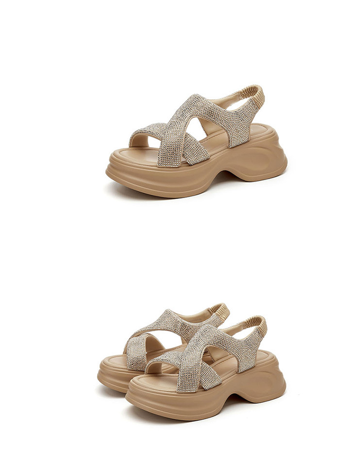 Sandal đế dày thời trang nữ đi biển mùa hè đế mềm êm chân — 4625303116 màu mơ, 4625303116 Màu đen chi tiết 8
