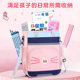 Elementary School student tutorial bag canvas book bag boys and girls tutorial bag single shoulder file bag double shoulder cartoon messenger bag
