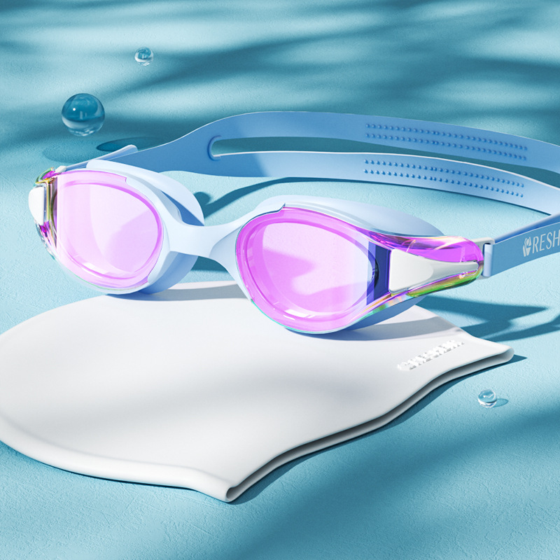 Gafas de Natación HD para Adultos de PC, Impermeables y Anti-empañamiento