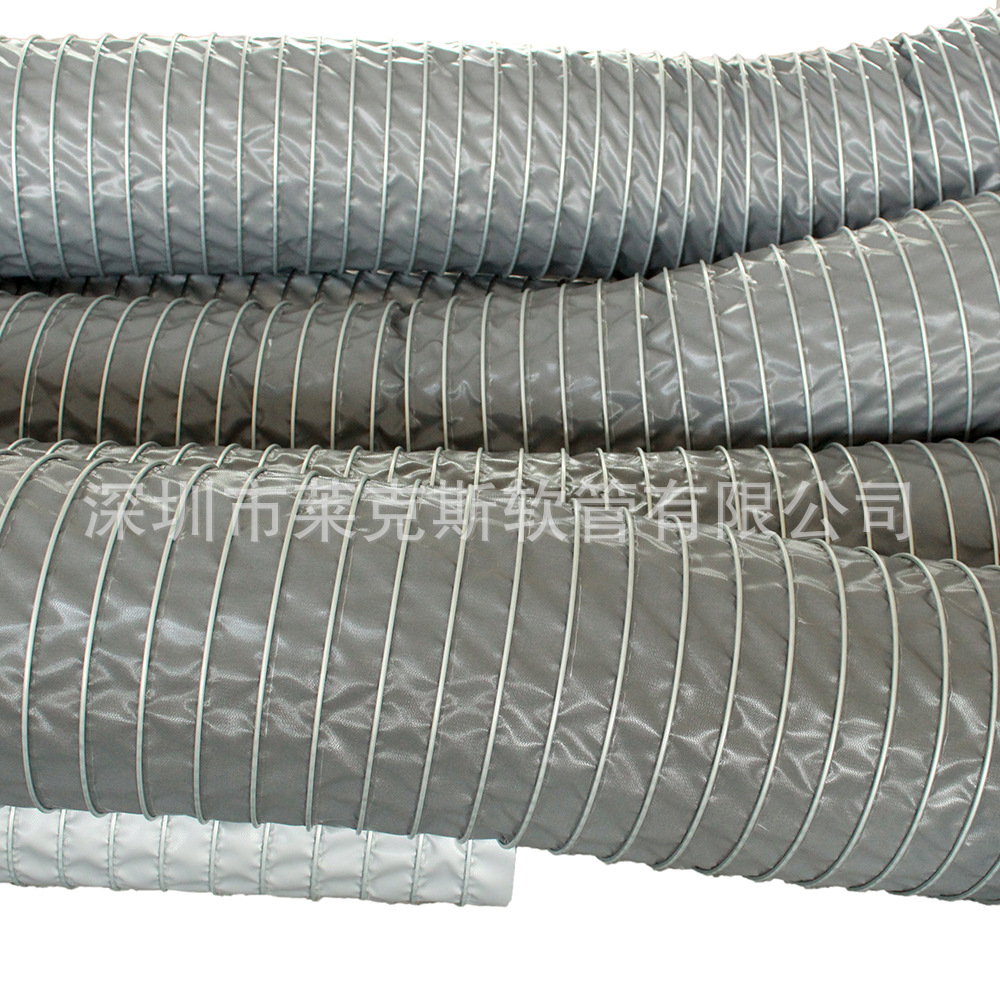 厂家直发原厂出货硅胶涂层玻璃纤维阻燃高温风管价格优惠质量保证