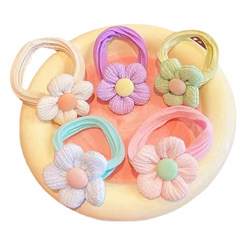 La cuerda de pelo de los niños no duele el pelo anillo de toalla anillo de Pelo elástico Niña Cola de Caballo banda de goma Qi Yan lucha por Yi Gong