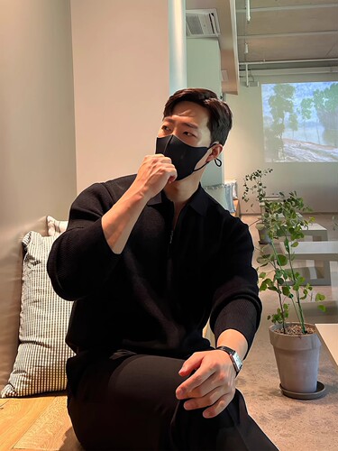 Korean Trend Zipper Sweater Men's Collar Korean Trend Casual Long Sleeve Solid Color Knit Top Coat Fashion