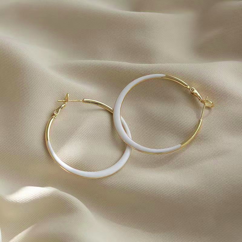 Holiday, Street Occasion Alloy Material Flower Pattern 1 Pair Sweet Korean Style Flower Plating Alloy Earrings