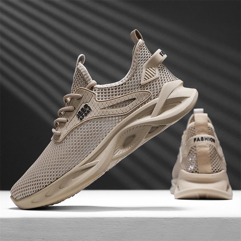 2025 tendencia de verano gran malla ventilada hueco zapatos de malla única de coco zapatos casuales antideslizantes zapatos de trabajo para hombres