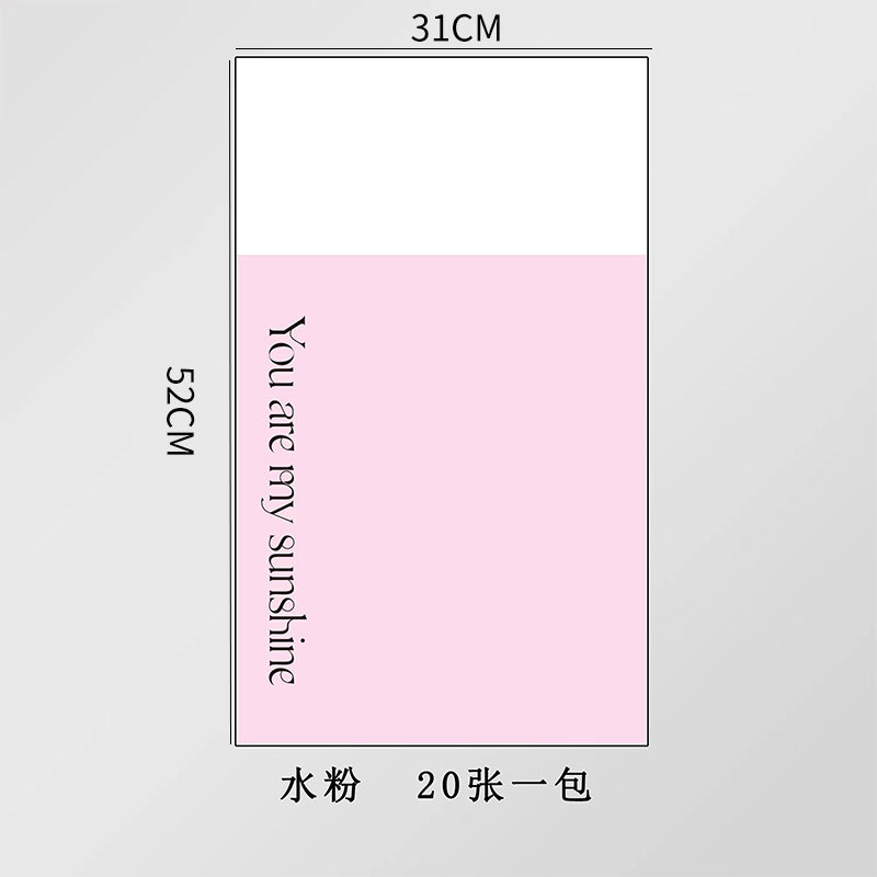 Huaxi nuevo eres mi bolsa de flores de sol bolsa de flores de moda inglesa bolsa transparente bolsa de flores de rosas