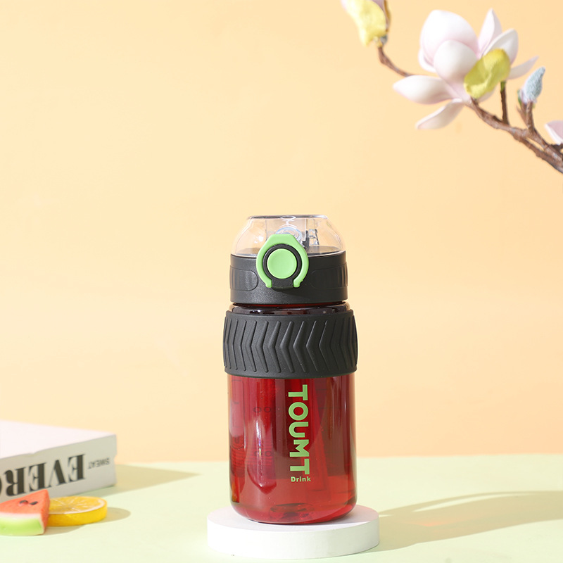 Vaso de plástico con escala, portátil, de gran capacidad, con cuerda para transportar, vaso deportivo para niñas, vaso de plástico de aspecto elegante para exteriores.