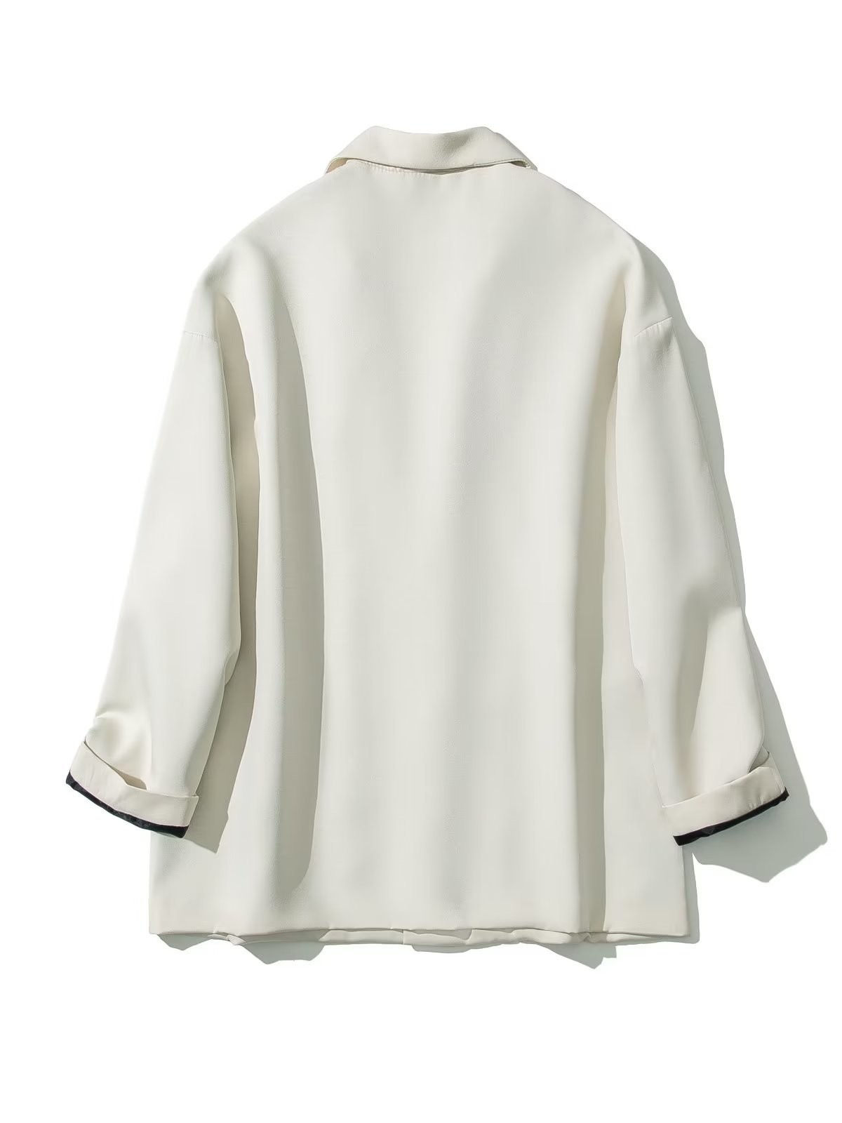 Chaqueta de traje guapo masculino estilo de Hong Kong ins flor de anacardo empalme traje pequeño primavera y otoño estilo coreano tendencia DK uniforme top