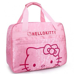 短距離旅行バッグかわいい KT 猫クロスボディ荷物バッグ旅行バッグ漫画ポータブルショルダーバッグ母親のマタニティバッグ