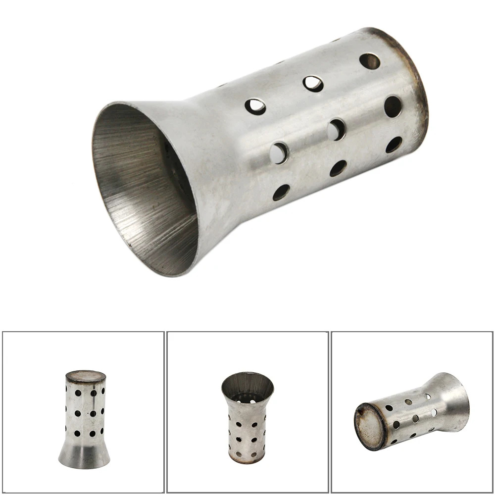Motorcycle Exhaust Pipe Tail Section Silencer Large Displacement Sports Car Modified 51mm Honeycomb Low-Pitched Silencer Plug Silent Plug