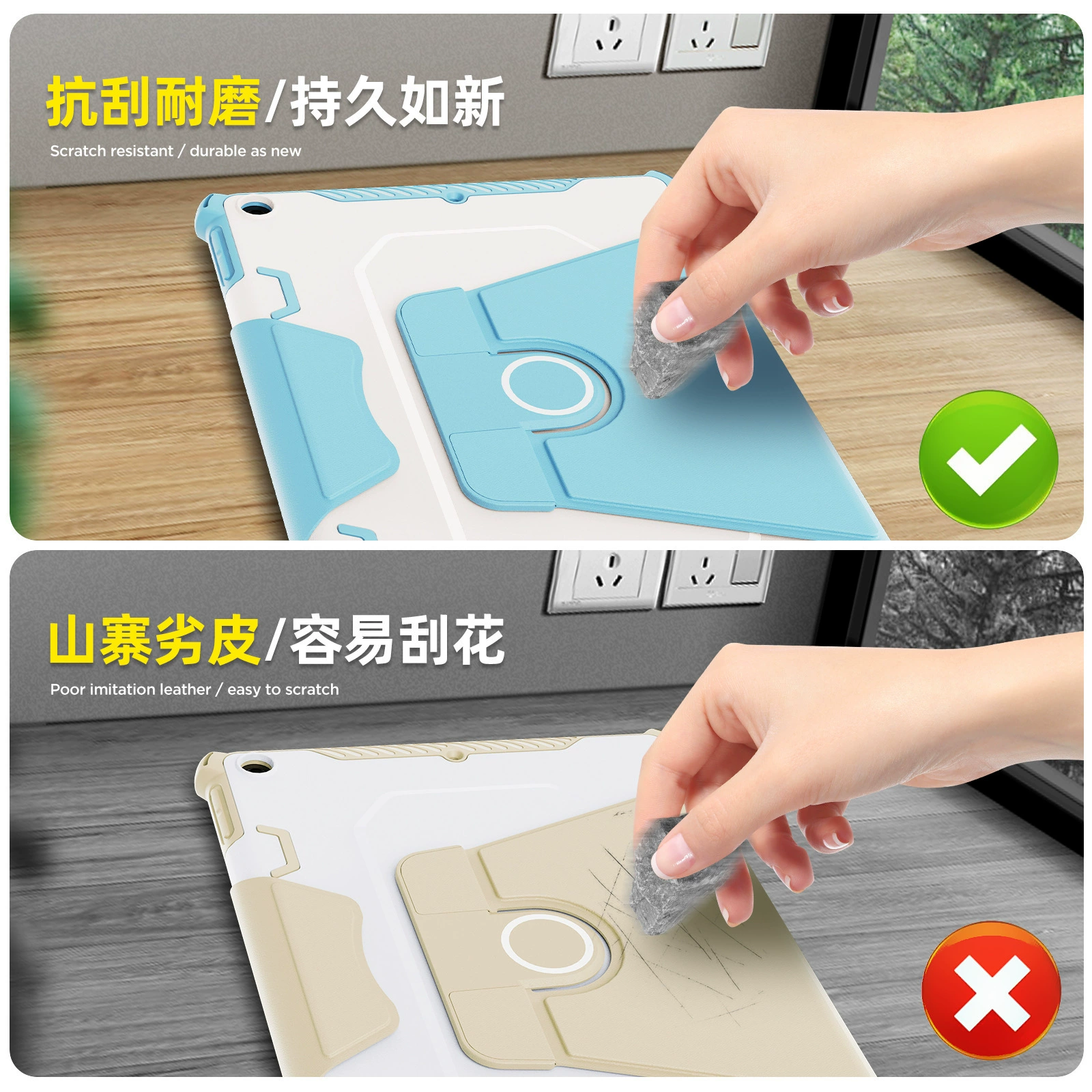 Кожаный чехол-подставка с поворотом для iPad Pro11, защитный чехол для iPad mini7, противоцарапающий и износостойкий, подходит для Samsung и Huawei