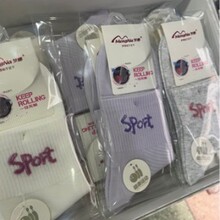 正品梦娜女袜 春夏季款女棉袜 新品 提花休闲运动中筒袜 30131