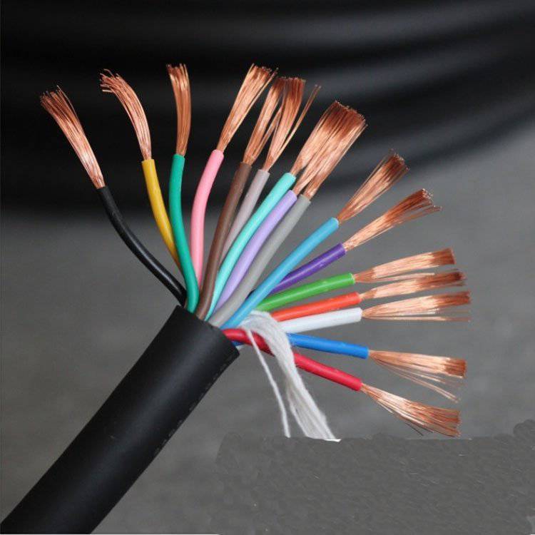 工业机器人30芯高柔性护套耐油防冻耐寒TRVV拖链电缆耐折1000万次