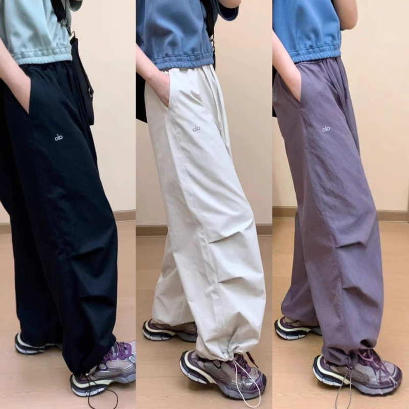 Alo长裤女士秋季新款户外运动宽松都市风百搭休闲款显瘦工装裤女|undefined
