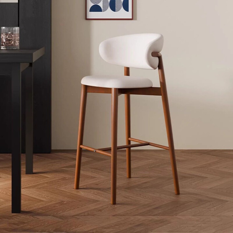 Light Luxury Iron Bar Chair, High Stool for Home Use, Nordic Style Bar Stool with Backrest, Modern Minimalist Bar Chair Light Luxury Iron Bar Chair, High Stool for Home Use, Nordic Style Bar Stool with Backrest, Modern Minimalist Bar Chair