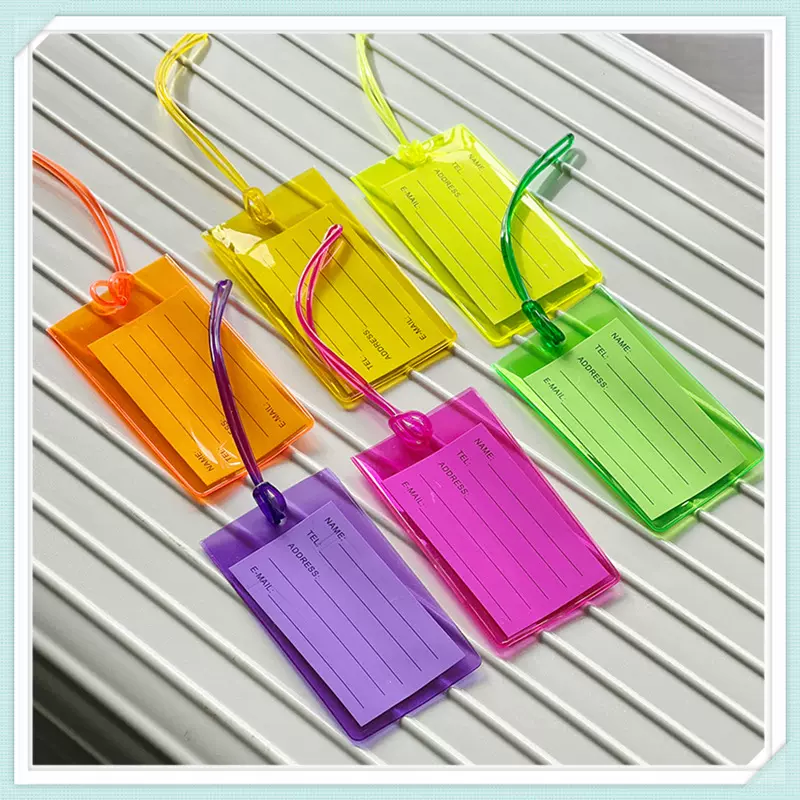 现货游轮行李牌Luggage Tag塑料软PVC行李标签托运牌飞机登机吊牌