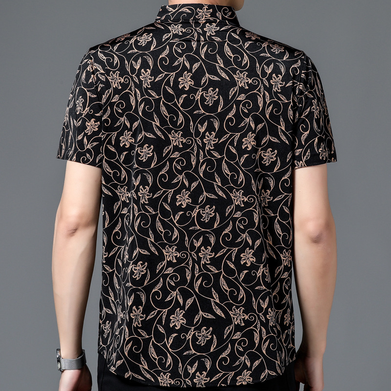 Silk summer shirt for leisure