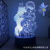 Night light, black touch Jujutsu Kaisen, LED table lamp, lantern for bed, 3D, remote control, 16 colors, Birthday gift