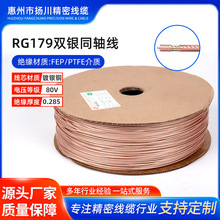 RG179双银同轴线镀银铜芯低损耗射频线天线连接线通信测试专用