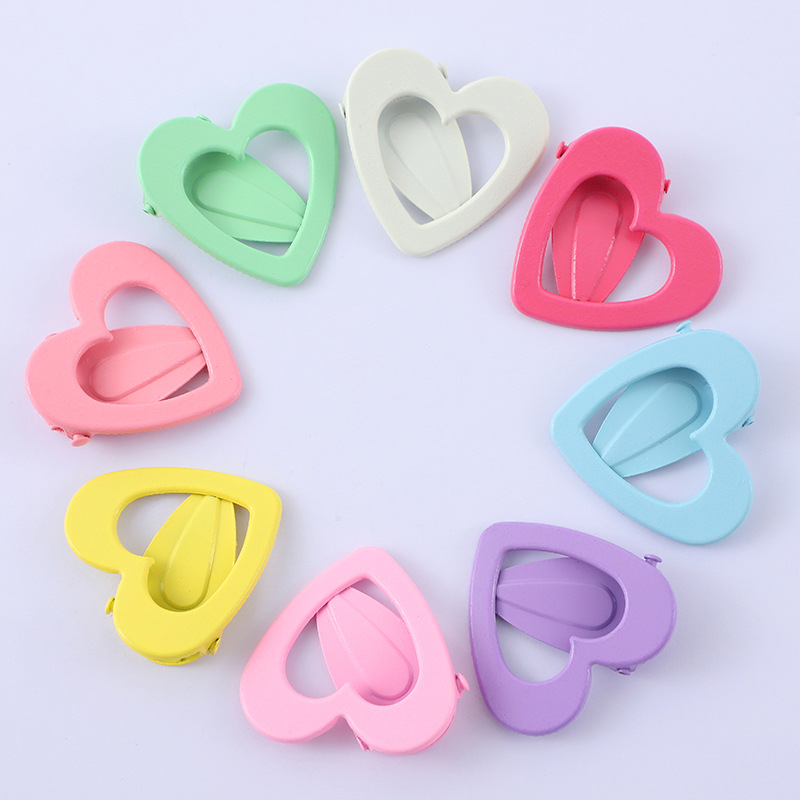 New girl heart candy color love hair clip cute broken hair bangs clip duck mouth clip sweet Joker hair accessories wholesale