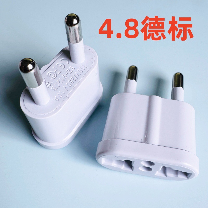 Pequeño estándar europeo transfronterizo, estándar de EE. UU., Conector de conversión estándar de Australia, adaptador de viaje redondo a plano, convertidor de toma de corriente de dos orificios image 8
