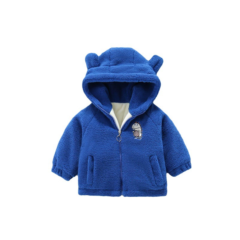 Children's winter fleece down jacket for boys, increased thickness, western style