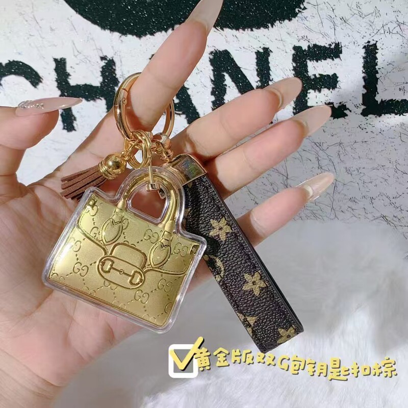 足金999双G包包挂件黄金钥匙扣包包挂饰车挂饰送礼品水贝黄金批发|undefined