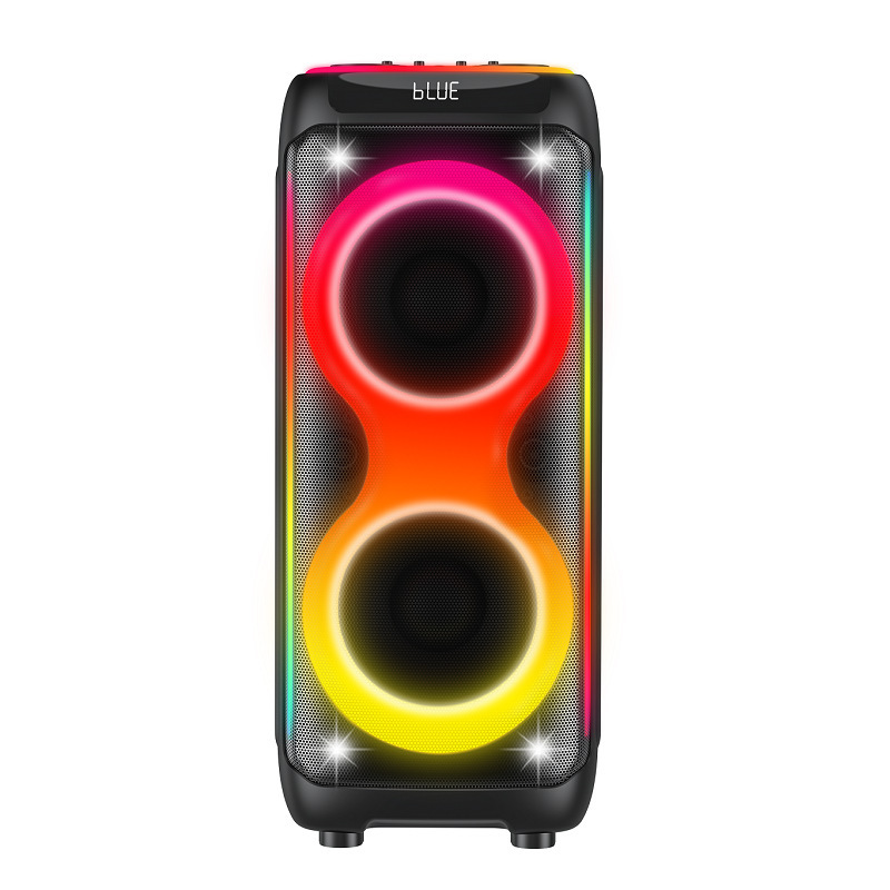 Partybox 1000 Dual 12inch Party Speaker High Power 1000W Bluetooth Speaker with Dual Wireless Microphones
