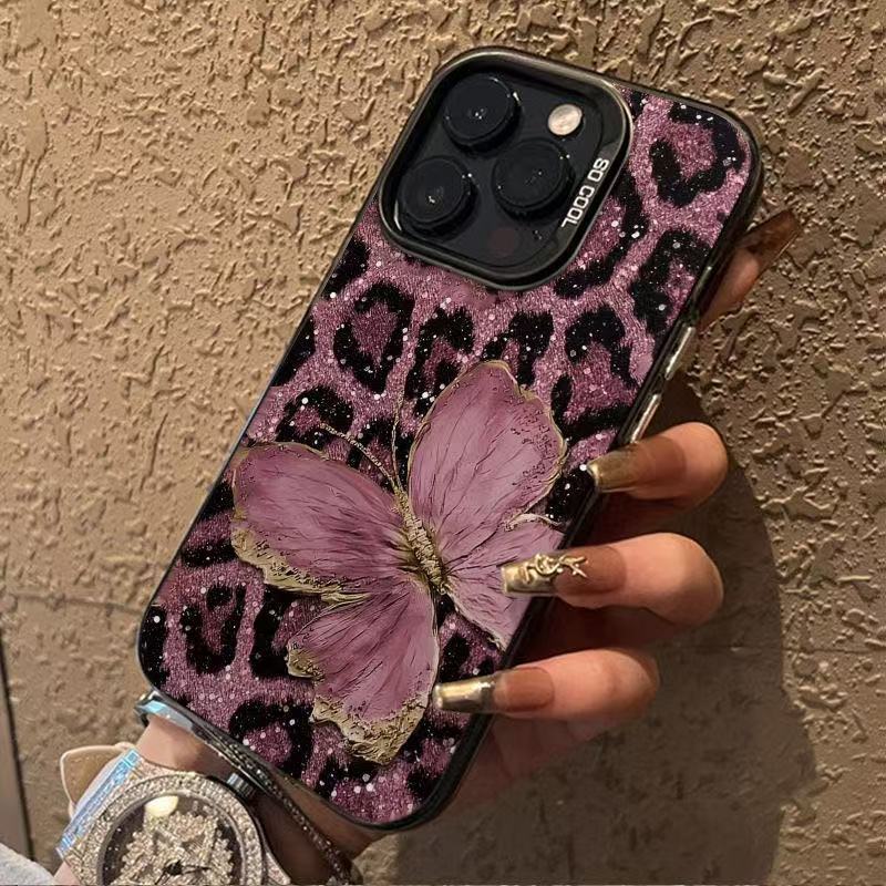 New Leopard Print Pink Butterfly Phone Case Suitable for iPhone 17, iPhone 11, Apple 16 Pro Max/15/13 Pro/12/14 New Leopard Print Pink Butterfly Phone Case Suitable for iPhone 17, iPhone 11, Apple 16 Pro Max/15/13 Pro/12/14