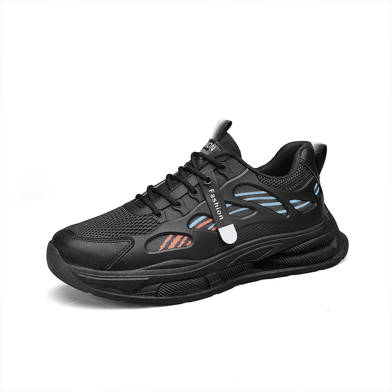 Zapatos de hombre 2026 nueva primavera transpirable tendencia versátil zapatos deportivos de altura baja para estudiantes de carreras casuales zapatos de papá blanco