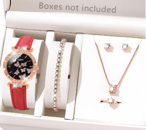 레드 + 팔찌 + 다이아몬드 액세서리