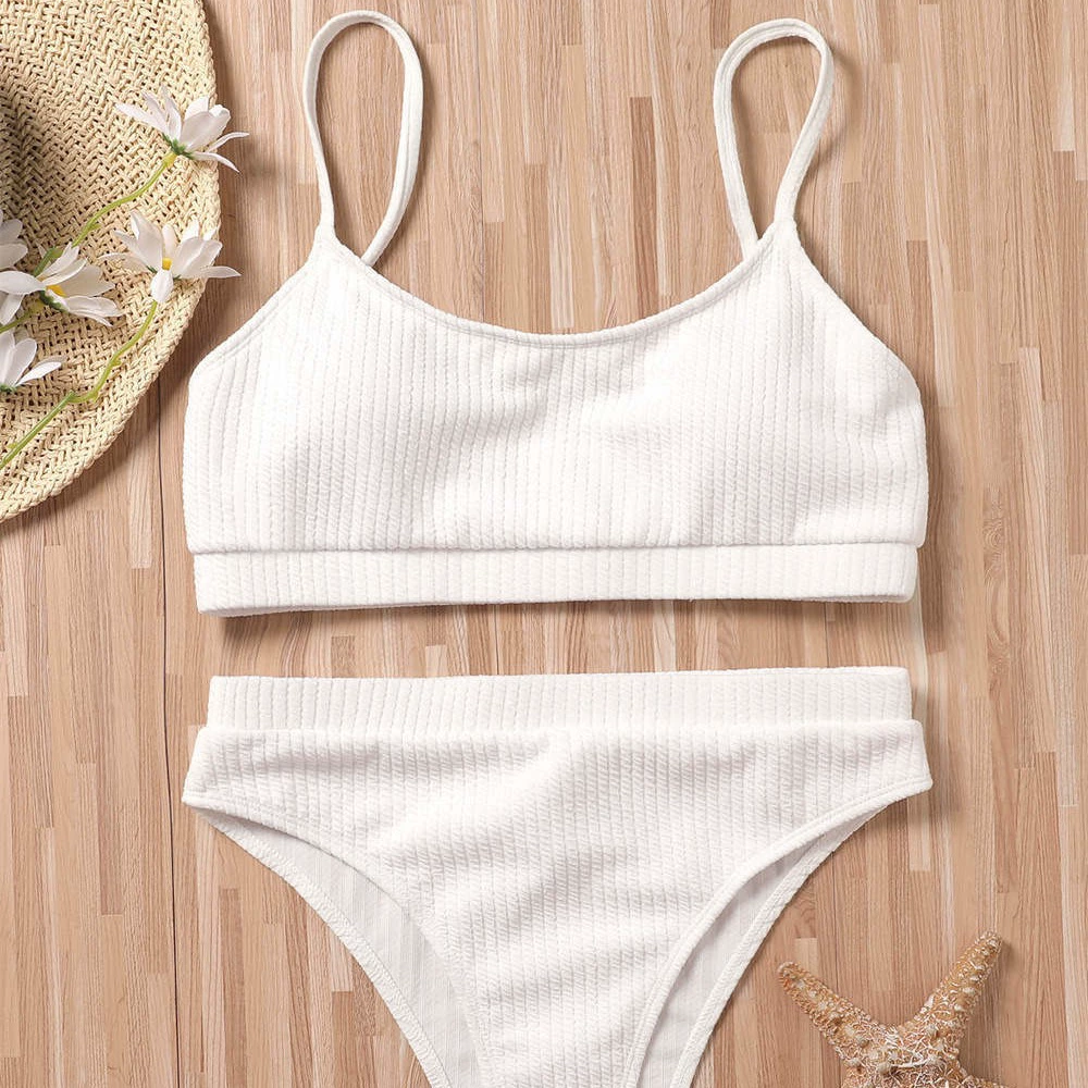 Split sexy beach swimwear for swimming, for import, European style, high waist