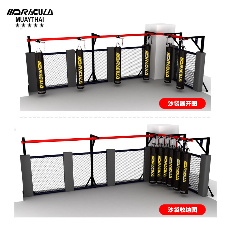 移動軌道滑車スライドレールサンドバッグラックボクシングサンドバッグ収納棚吊り式スタンドジムボクサーサンドバッグラック|undefined