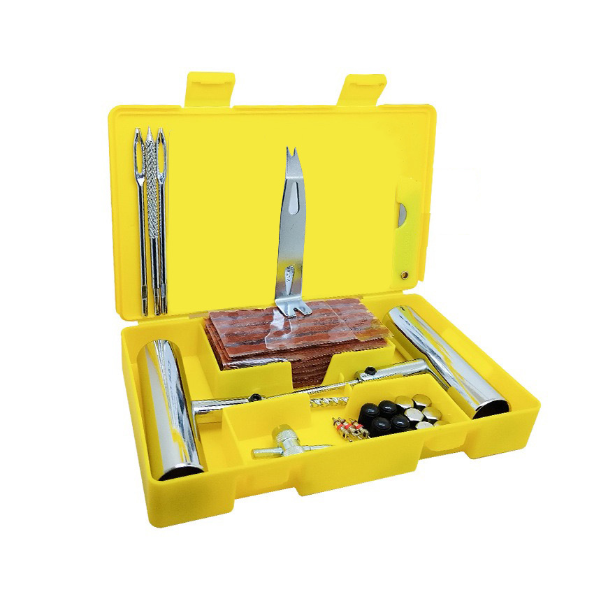Car and Motorcycle Battery Car Vacuum Tire Repair Tool Set Quick Emergency Tire Repair Strip Film Cross-Border Model