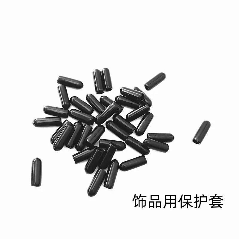 直径3mmのロッドヘッド保護カバー、胡蝶蘭サポートロッド保護キャップ、手仕上げのトップ、美しいソフトゴムカバー|undefined