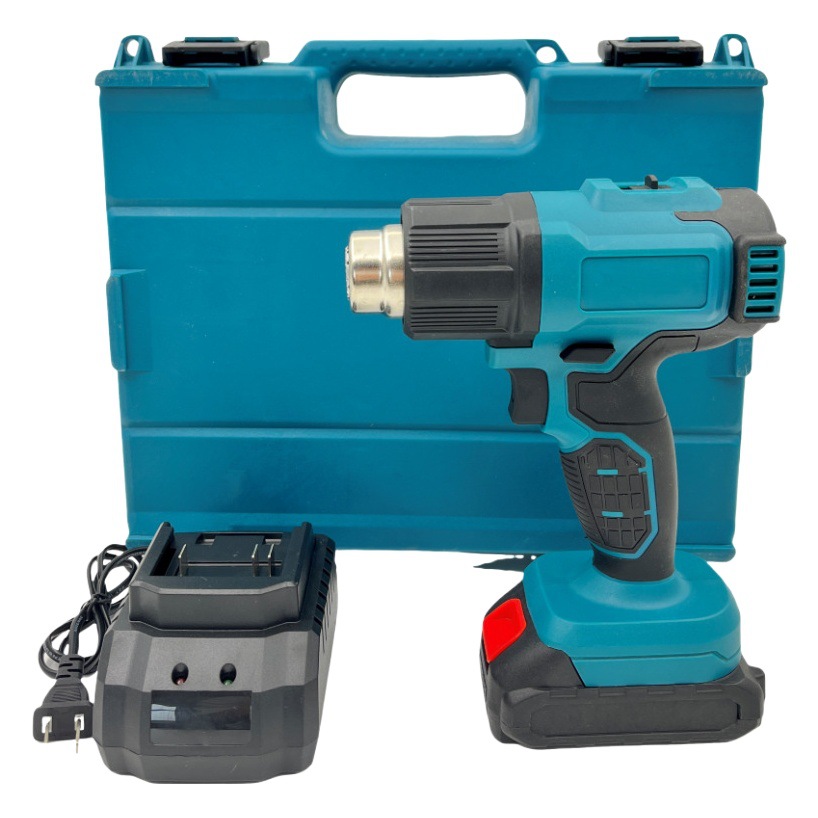 Pistola de aire caliente eléctrica de Litio pequeña pistola de soldadura de carga inalámbrica de control de temperatura Pistola de cocción de película Termocontraíble portátil de alta potencia de litio