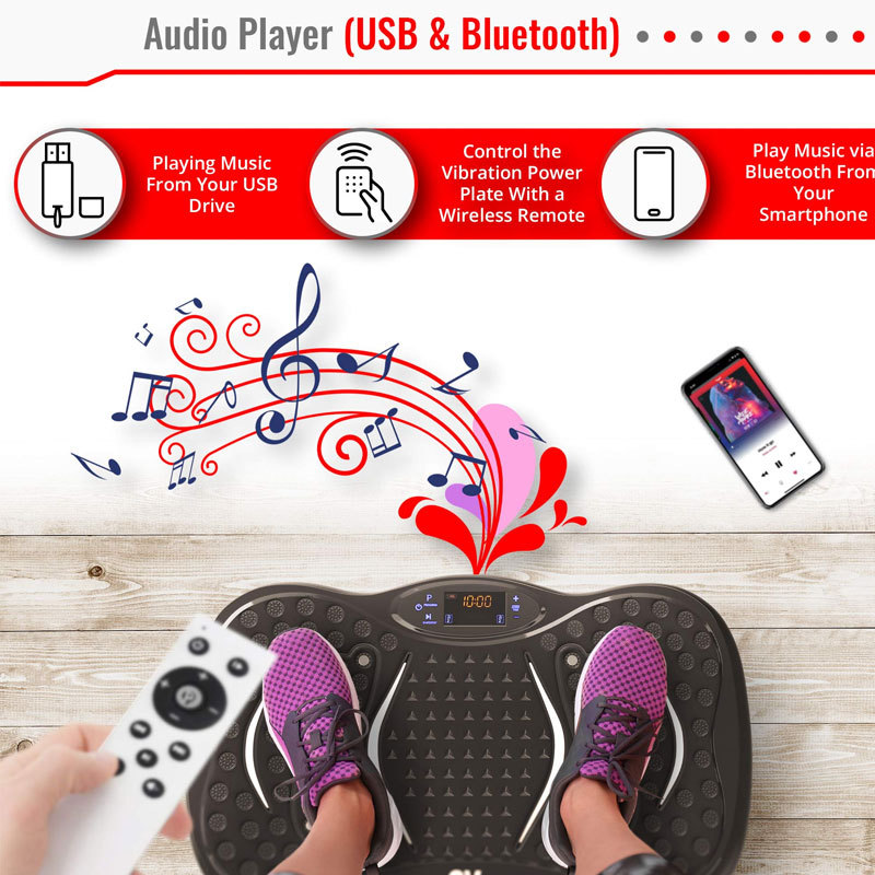 Mini Plataforma Vibratoria para Adelgazar De Pie para Ejercicio Físico en Hogar