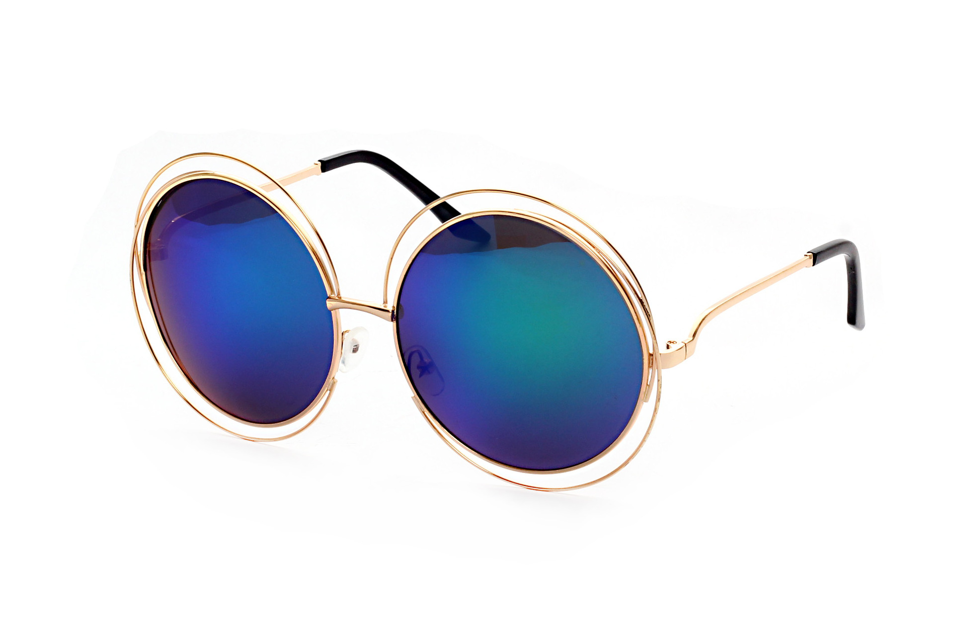 골드 프레임 녹색 반사 C2