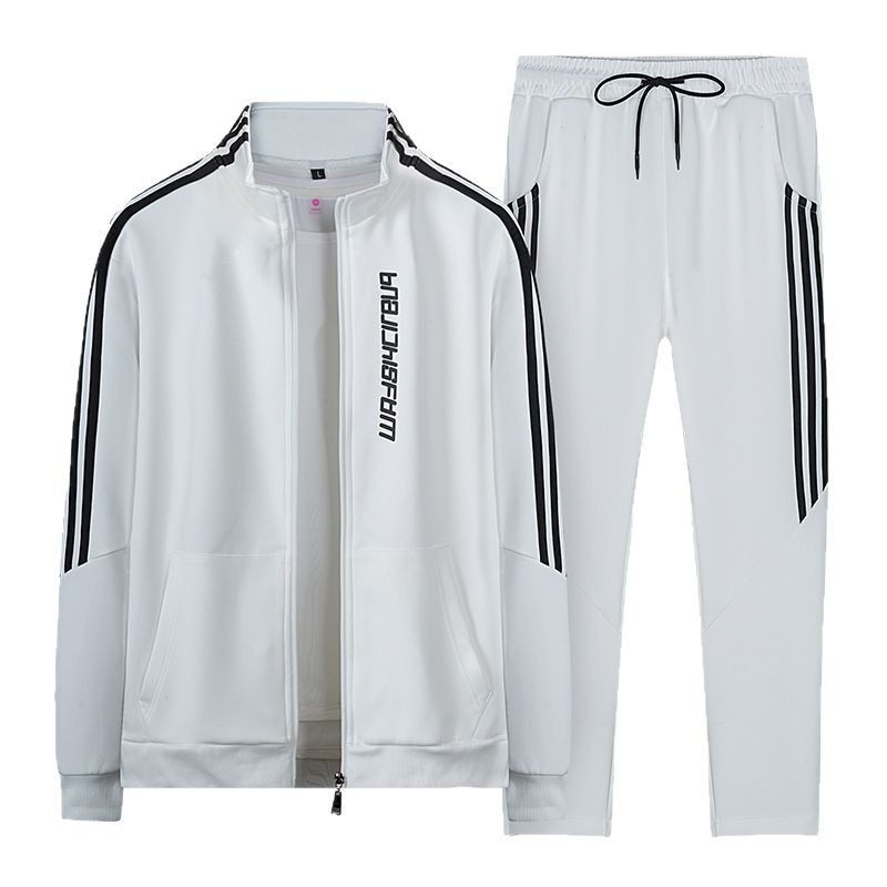 Trajes de hombre transfronterizos primavera y otoño comercio exterior ropa deportiva tendencia ocio versátil vestido de otoño abrigo de cuello de dos piezas para hombres image 6