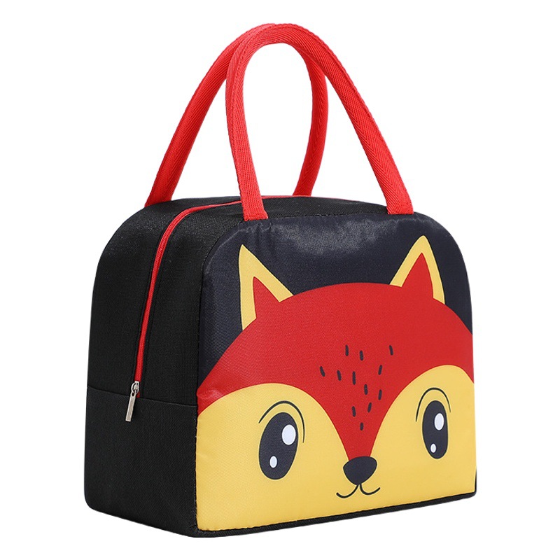 Bolsa de aislamiento térmico bolsa de lonchera portátil de alto aspecto engrosada papel de aluminio estudiante empleado de oficina cuadrado de moda bolsa de lona de gran capacidad