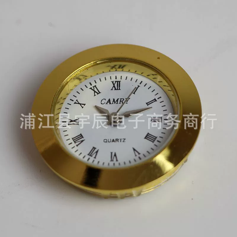 Часы с головкой 24 часов 27 мм кварцевые часы с вкладышем DIY корпус с инкрустированным кристаллом ремесленный стол круглый указатель циферблат