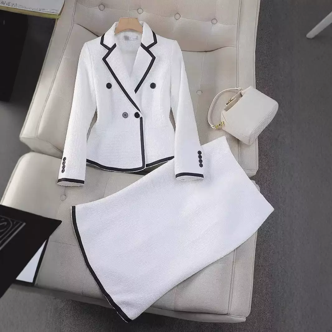 卡其色西装套装女秋季气质女神范职业经理正装工作服西服外套春秋