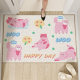 Silk Loop Floor Mat Cartoon Cat Entrance Doorway Rubbing Soil and Scraping Mud Foot Mat Dirt Resistant Household Easy-to-take-care Entrance Door Floor Mat