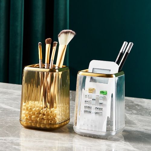 Bolan light luxury office desktop stationery makeup brush pen holder storage box children's desk ins high-value pen holder